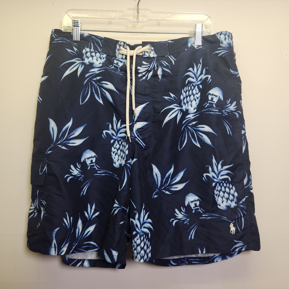 Polo Ralph Lauren Kailua Men's Swim Shorts XL 8" Inseam Embroidered Logo Pockets